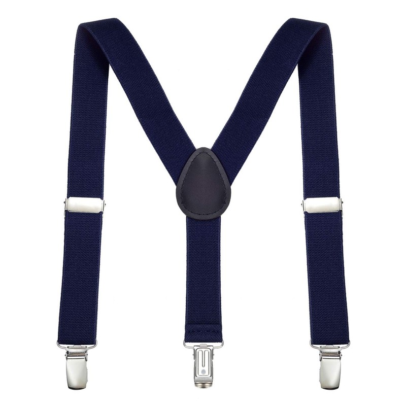 DonDon Boys' Braces Bow Tie Set Elastic and Adjustable Length