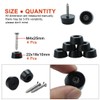 sourcing map Rubber Feet Bumper Desk Leg Protection Leg Cap