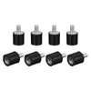 sourcing map Rubber Mounts 10pcs M3 Male/Female Vibration Isolator Shock