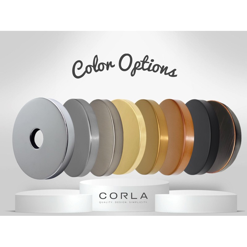 Corla 4" Modern Oversized Shower Arm Flange | Universal Replacement