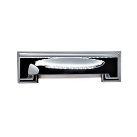 French Furniture Fittings Set of 4 Art Deco Kitchen Cabinet Square Cup Handles Two Sizes, for Cupboard Doors and Drawers Polished Chrome (Distance Between fixings 76 or 96mm)