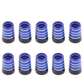 MUXSAM 10 Pcs Golf Socket Ferrule Cell Shaft Sleeve Iron Resshaft (Color: Black/White/Blue)