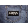 Boss Patch - 3.5x1.5 inch. Embroidered Iron on Patch (P3251)