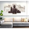 PRINTELLIGENT Multiple Frames Printed 5 Piece Lord Buddha Blessing (10