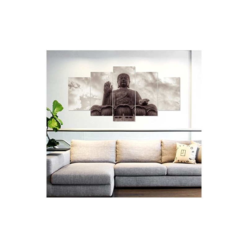 PRINTELLIGENT Multiple Frames Printed 5 Piece Lord Buddha Blessing (10