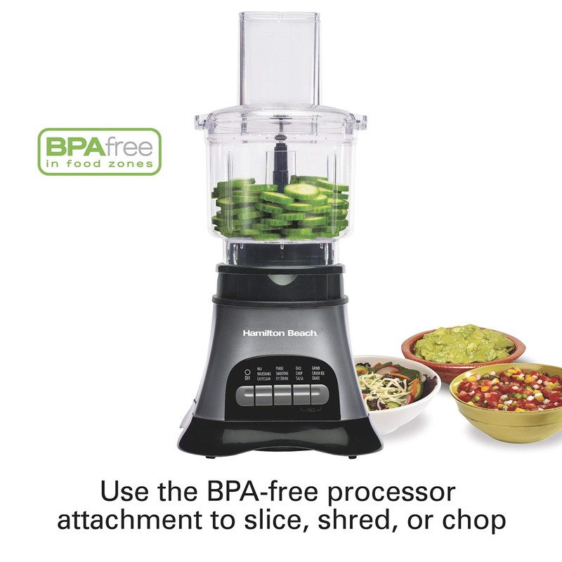 Hamilton Beach Blender and Food Processor Combo for Shakes &