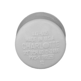 CHARLOTTE PIPE 1/2 SCH 40 Cap Socket Contractor Pack Pressure (10 Unit Bag)
