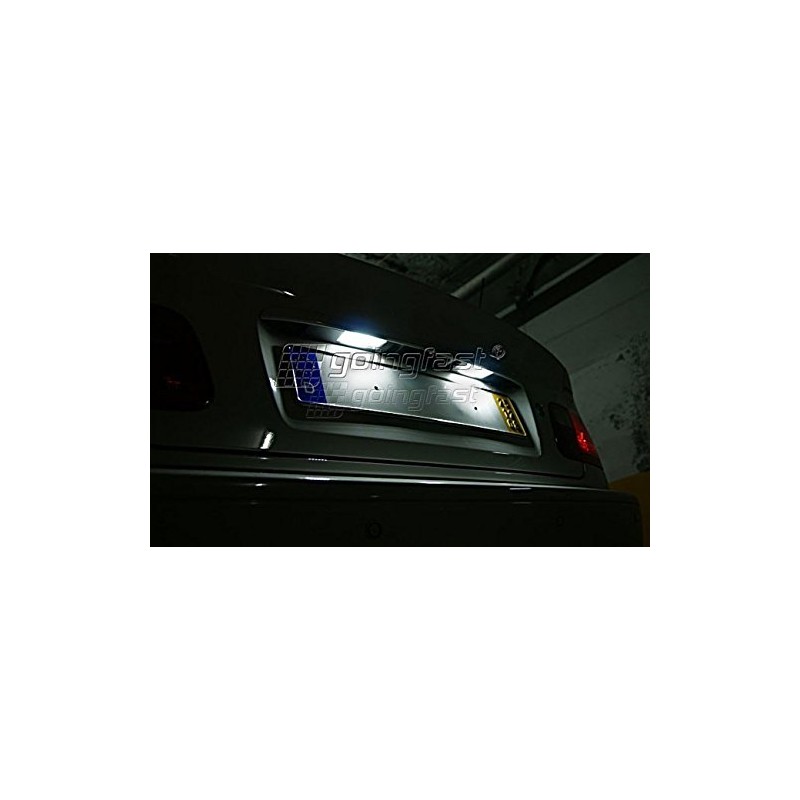 LED number plate light without error message with E-mark, registration