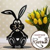 Rostikal Metal Easter Bunny Figurine 30 x 19 cm Garden