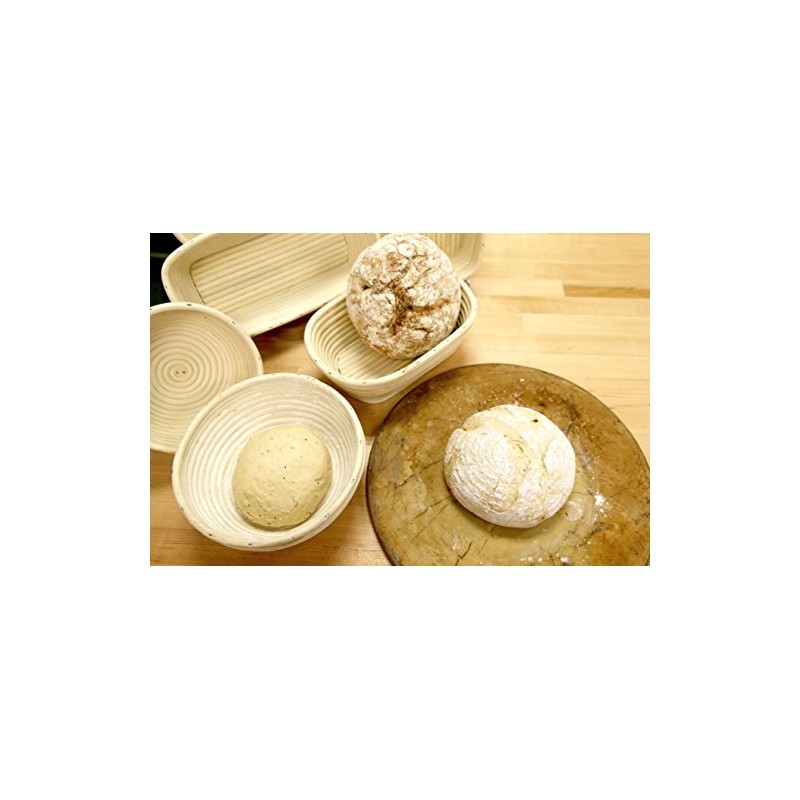 Frieling Banneton Bread Proofing Basket - 8-Inch, Beige, Round -