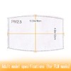 Activated Carbon 5-Layer PM 2.5 Filter, Replacement of The Mask