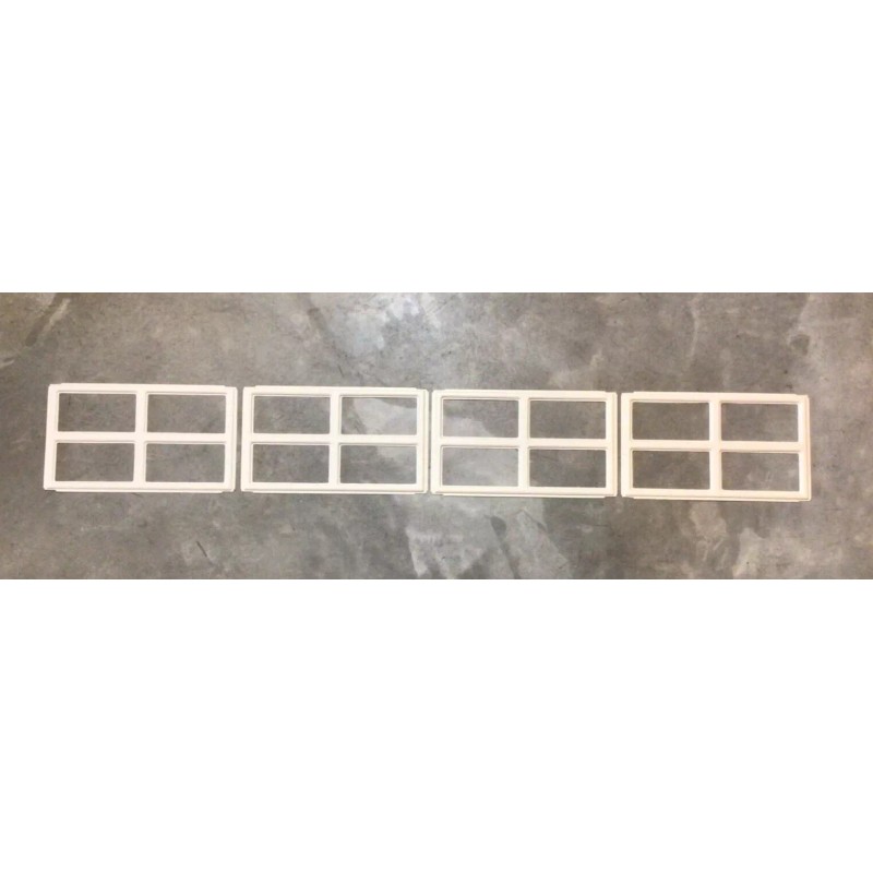 Clopay Ideal Holmes Colonial 509 Set of 4 ALMOND Window