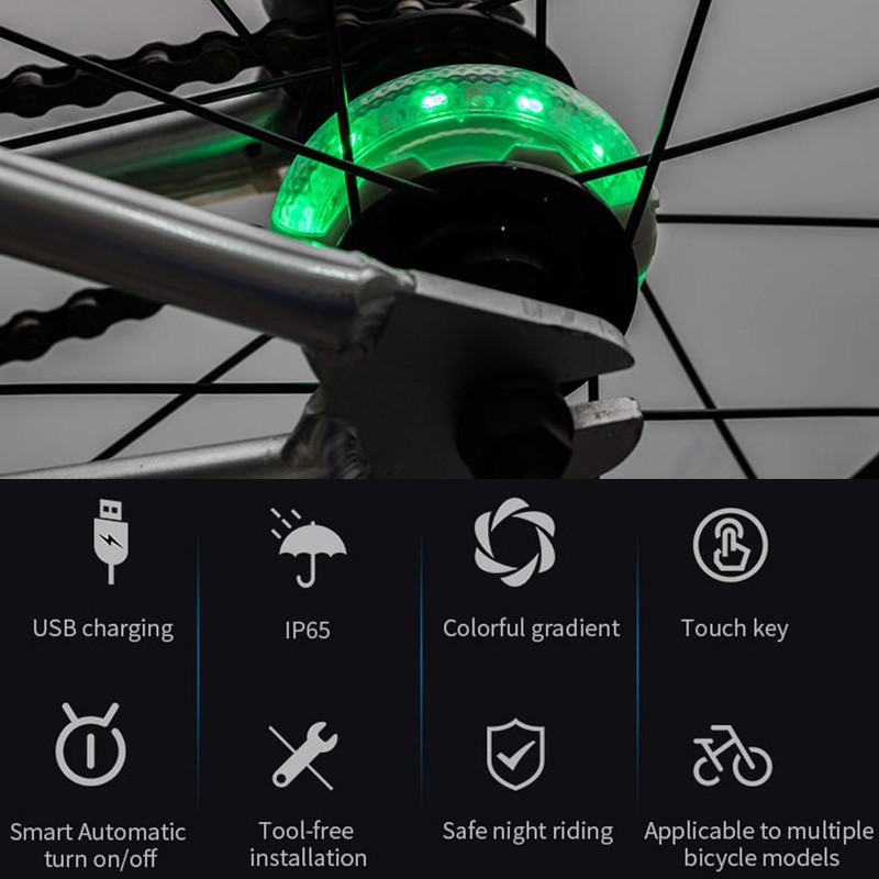 Children's Scooter LED Light USB Rechargeable 12 Colours 37 Lighting