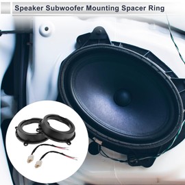 RATCHROLL Speaker Spacer Ring Tweeter Speaker Spacer Adaptor for Mazda Waterproof Speaker Subwoofer Mounting Spacer Bracket Ring ABS 2 Set