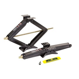 ROCKMAN RV Camper Trailer Stabilizer Leveling Scissor Jacks w/Socket & Level 24" 5000lbs Set 2