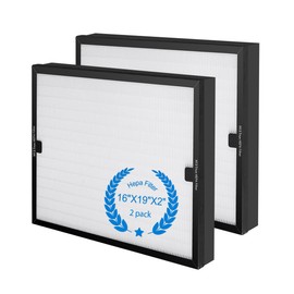 2 Pack F301H HEPA Filter Replacement Compatible with BluDri, Mounto Air Scrubber Filters, also fits Dri-Eaz and VEVOR Air Purifier, Part 500cfm HEPA500, F301H and AS-550, H13 Filter of 16 x 19 x 2