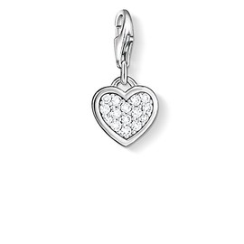 Thomas Sabo Damen Charm-Anhänger Herz Charm Club 925 Sterling Silber 0967-051-14