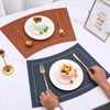 LQICAI Placemats Set of 6 Round Table Place Mats Washable