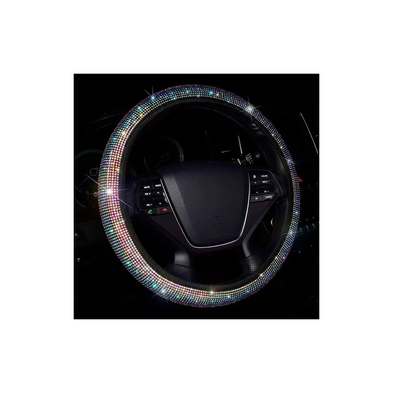 Protector Funda Cubre Volante Brillante Diamante Auto Moda