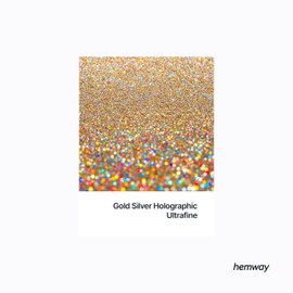 Glitter for Resin Gold Silver Holographic Metallic Crystals for Epoxy Craft Flakes Tumblers Wax Melt 100g / 3.5oz