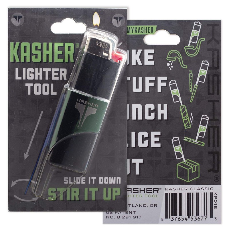 Kasher Classic Multi-Tool Lighter Case with Lighter - Lightweight, Durable