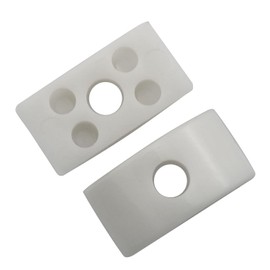 Half Moon Nuts JCBIZ 20pcs 1.18" White Nylon M6 Half Moon Nuts Washer Spacer Furniture Hardware Accessories for Furniture Connect