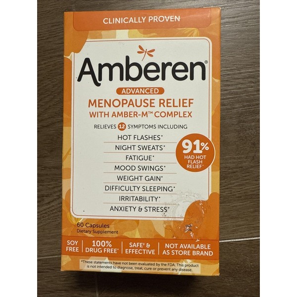 Amberen Amberen Menopause Relief Capsules 60-Count 2026+ Bulk