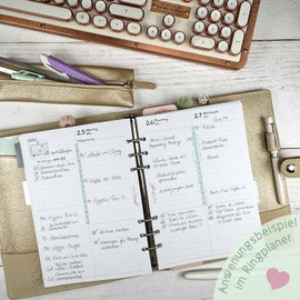 SinnWunder® PureSinn 2024 Premium Calendar Inserts - 2 Days per Page or 4 Pages per Week - Size DIN A5