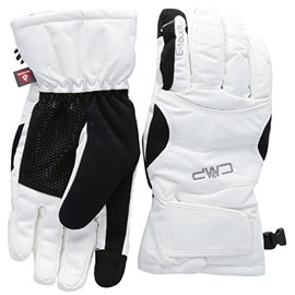 CMP - Softshell Ski Gloves for Women, White, 7.5