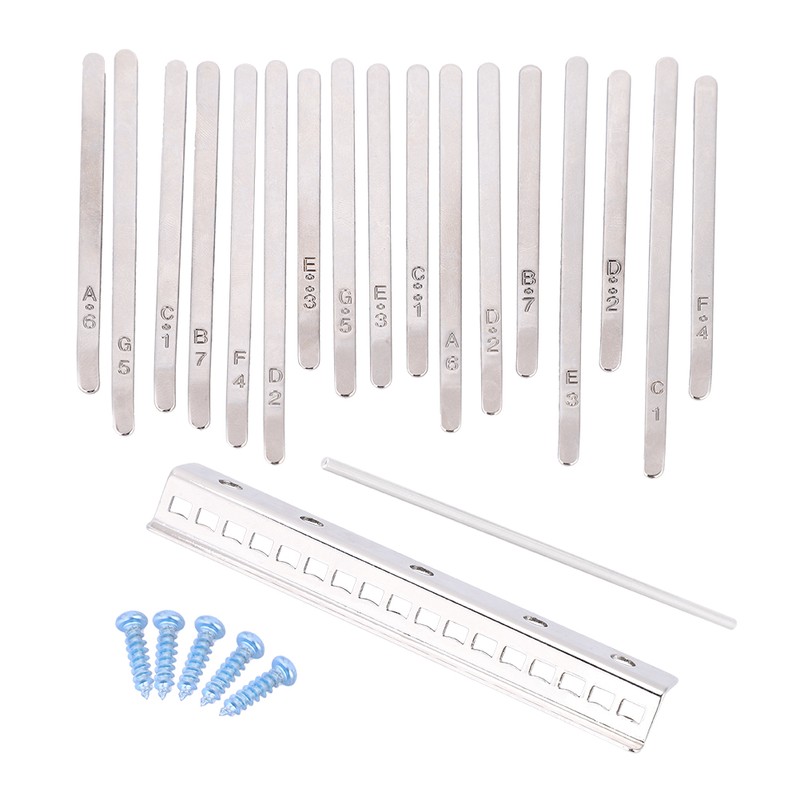 17 Note Kalimba Thumb Piano Stainless Steel Keys Set Musical