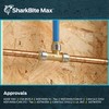 SharkBite Max 1/2 Inch Slip Tee, Push to Connect Brass