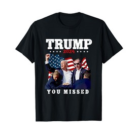 Trump Assasination Bloody Ear Bleeding Butler PA Trump T-Shirt