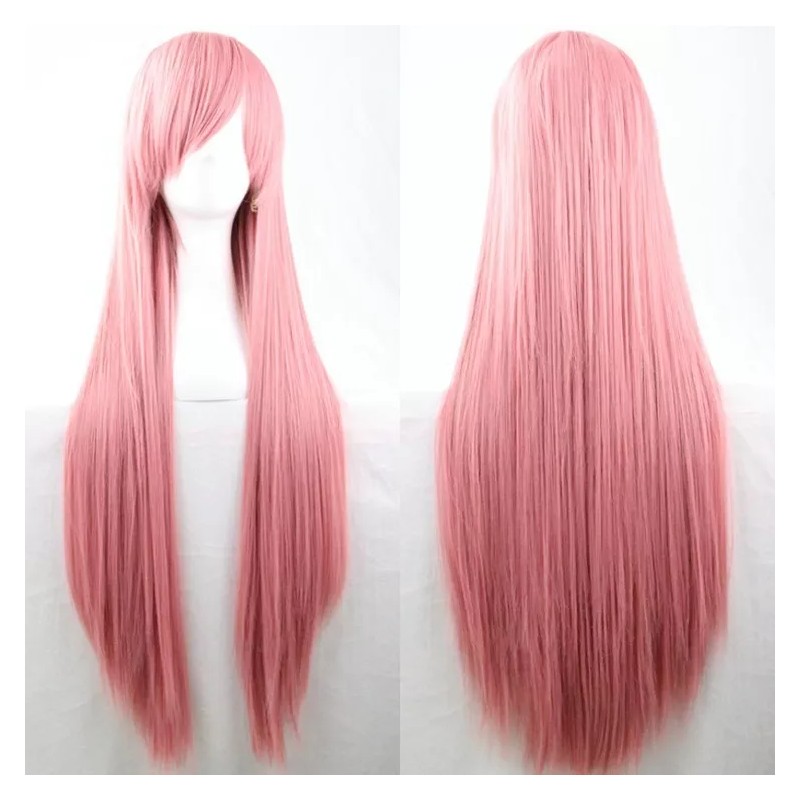 ANYGO Cosplay Pelucas Cabello Sinteticas Larga Y Liso Multicolor