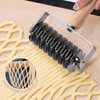 JuyVerq Pastry Lattice Roller Cutter, Stainless Steel Lattice Dough Cutter