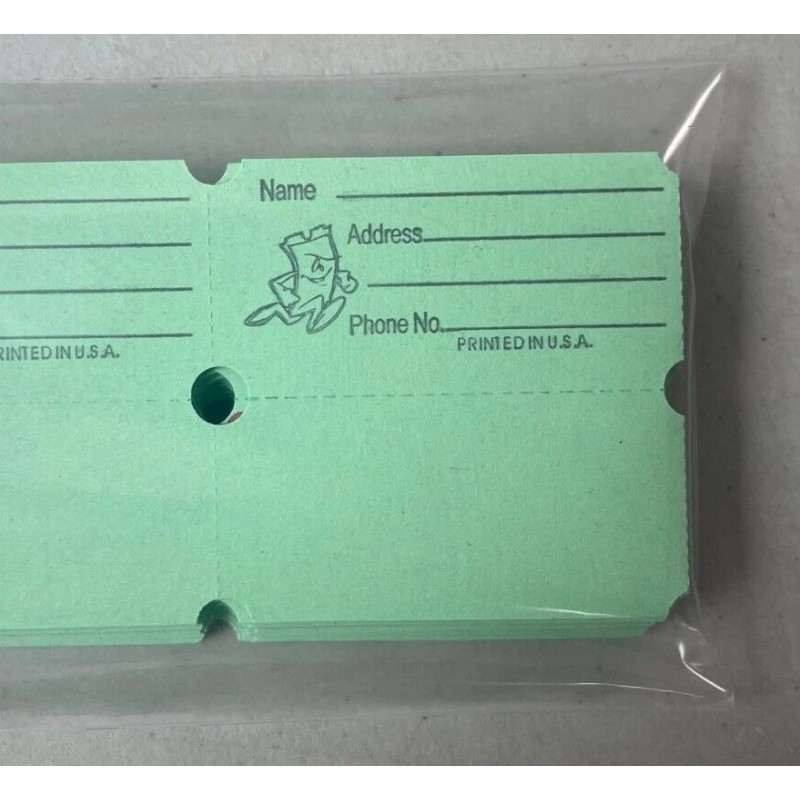 ITC 100 Double Stub Raffle Tickets 50/50 Split the Pot