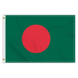 Bandera de Bengala de 2 x 3 pies, mediana 60 x 90 y 150D bengalí para exteriores, impresión de doble cara, decoración americana para patio, jardín con engalí de latón