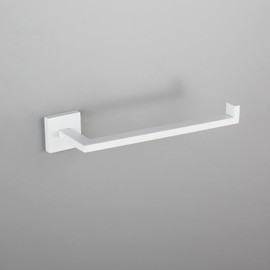 GERZWY Bathroom Towel Holder Stainless Steel Towel Hanger Towel Ring Wall Mount, White