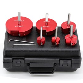 PVC Pipe Reamer, 6 Piece Plastic PVC Pipe Fitting Saver Kit Fit into Standard 1/2" Drills PVC Socket Saver Tool Contains 3/4inch, 1inch, 1-1/2inch, 2inch, 3inch, 4inch Head