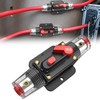 Nilight 30A Inline Circuit Breaker Resettable 12-24V DC Manual Reset