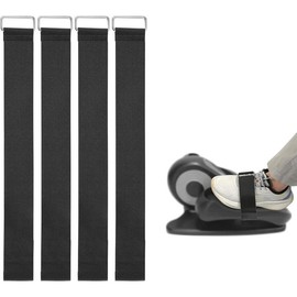 Machine Pedal Straps, Universal Adjustable Leg Exerciser Pedal Straps for Rowing Machine Leg Training Peddler Seniors Fitness Sports Accessories Home Office Supplies - Number of: 2