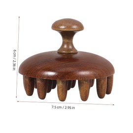 OATIPHO Wooden Wide Tooth Shampoo Brush Scalp Massager Comb for Gentle Hair and Scalp Care Ergonomic Design for Comfortable Handling for Dandruff Detox and Relaxation