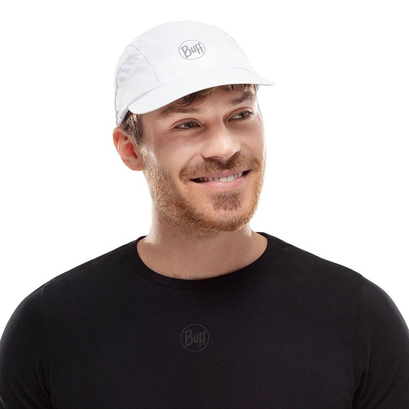 BUFF Unisex-Adult 5 Panel Go Flexfit Hats,Small/Medium,R-White