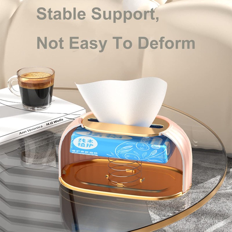 Rectangular Tissue Box Lid for Disposable Tissues, Tissue Box Holder