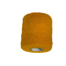 FAZ Brand Cohesive Tape 3" x 6yds 16rolls per Case. Great for Sprains and Strains. Hold Down Gauze and Compresses Without Leaving Residue on Skin. Stick To Itself, Not To Your Skin (Gold)
