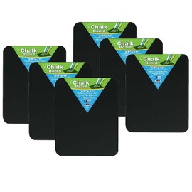 Flipside Products Chalk Board, 9.5-inch x 12-inch, Black, Pack of 6 (FLP10200-6)