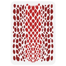 FINGERINSPIRE Snake Skin Camo Stencil for Painting 8.3x11.7inch Plastic PET Camouflage Painting Stencil Hollowed Snake Skin Drawing Template Reusable Daily Theme Stencil for DIY Crafts Handwork