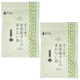 Honjien Tea Japanese Tea, Made in Shizuoka Prefecture, Tea House at the Foot of Mt. Fuji Makanai Tea, 0.1 oz (2.5 g) x 50 Packets x 2 Bags, Set of Tea Bags