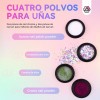 Saviland Polvo De Espejo Mágico Efecto Espejo Metálico 49pcs