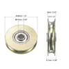 sourcing map Sliding Door Roller U Groove 6.4mm Shaft Hole