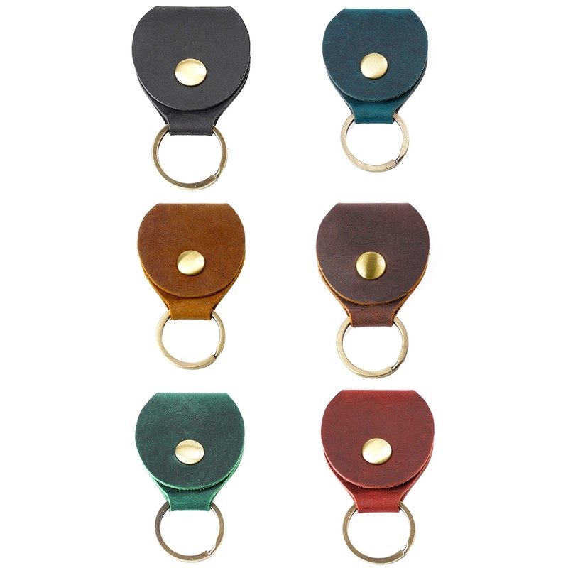 FREESE Men's Keychain, Genuine Leather, Key Case, Strap, IC Chip,